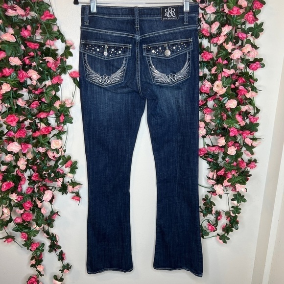 Rock & Republic Dark Wash Denim Bootcut Kasandra Jeans Casual Stretch 6/28 - Picture 5 of 11